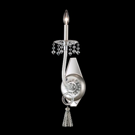 Schonbek Tassau 1 Light 110V Wall Sconce in Jet Black with Clear Crystals From GT1011N-55S